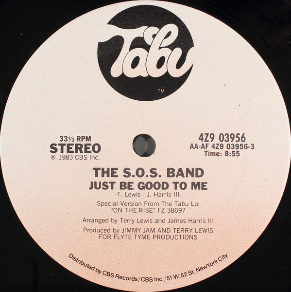 The S.O.S. Band - Just Be Good To Me - 12"