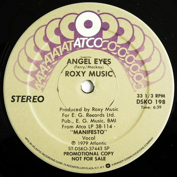 Roxy Music - Angel Eyes - 12"