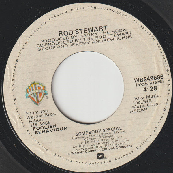 Rod Stewart - Somebody Special / She Won't Dance With Me - 7"