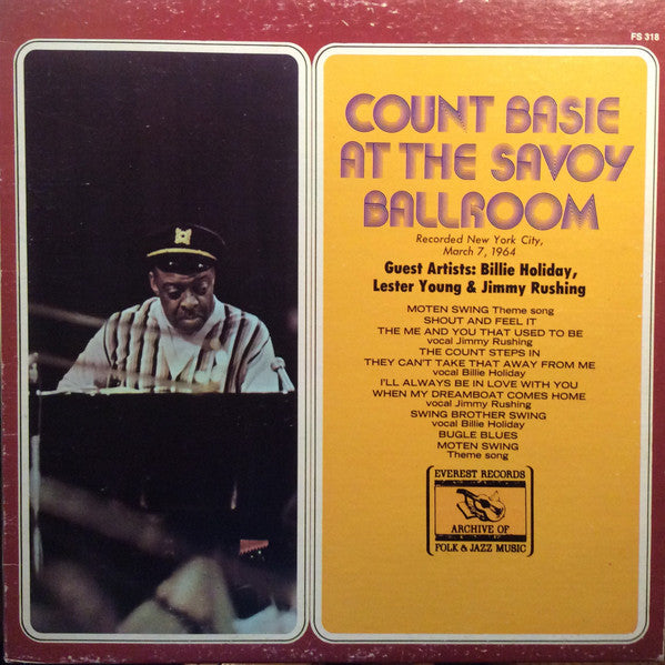 Count Basie - At The Savoy Ballroom - LP