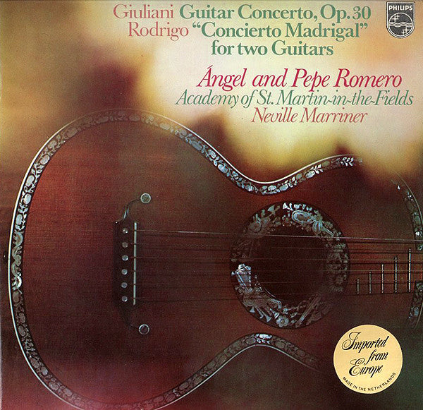 Mauro Giuliani - Guitar Concerto, Op.30 / Concierto Madrigal For Two Guitars - LP