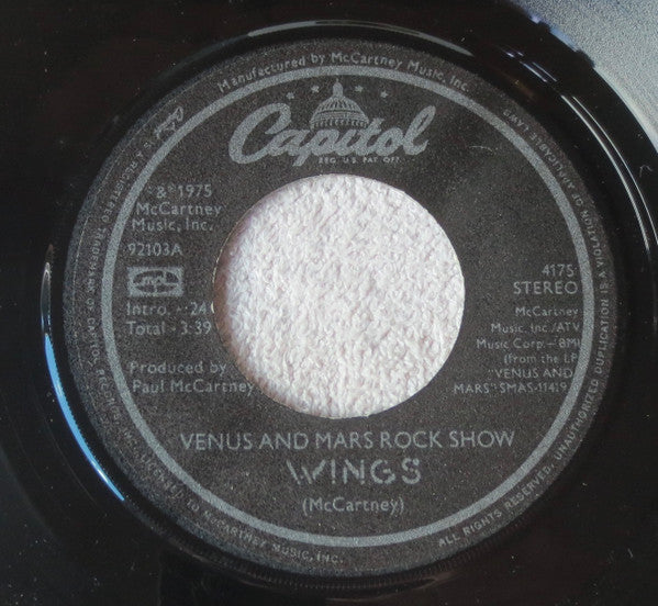 Wings - Venus And Mars Rock Show - 7"