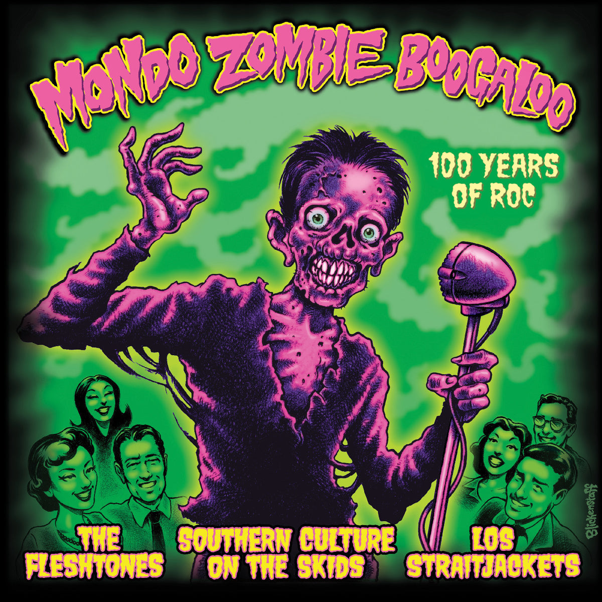 Mondo Zombie Boogaloo - Los Straitjackets, Southern Culture on the Skids, Fleshtones - Pink Vinyl LP - New