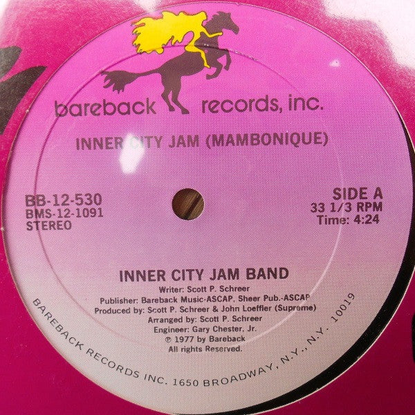 Inner City Jam Band - Inner City Jam (Mambonique) / Theme From Bob Newhart Show (Home To Emily) - 12"