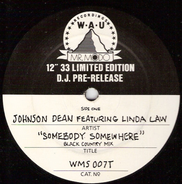 Johnson Dean - Somebody Somewhere - 12"