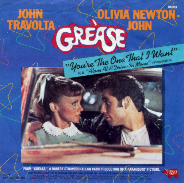 John Travolta - You're The One That I Want - 7"