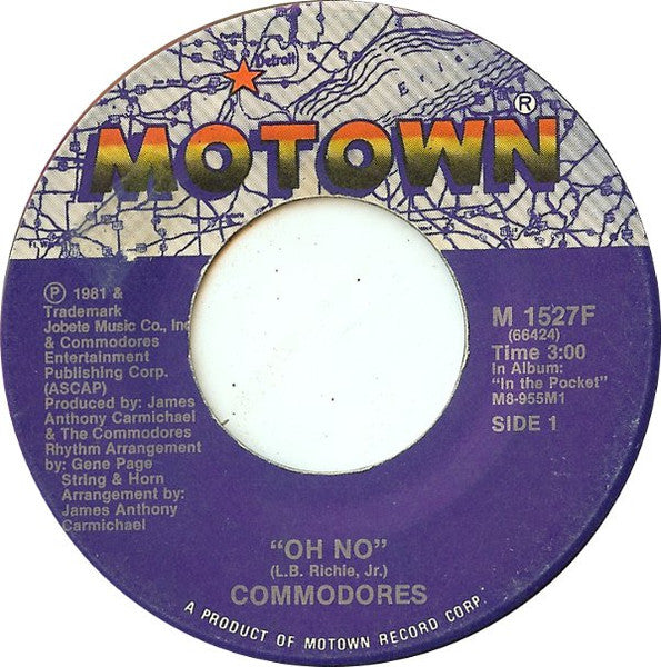 Commodores - Oh No / Lovin' You - 7"