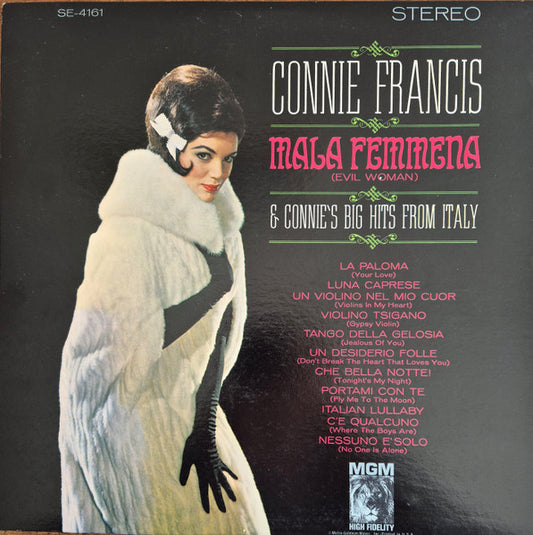 Connie Francis - Mala Femmena = Evil Woman & Connie's Big Hits From Italy - LP