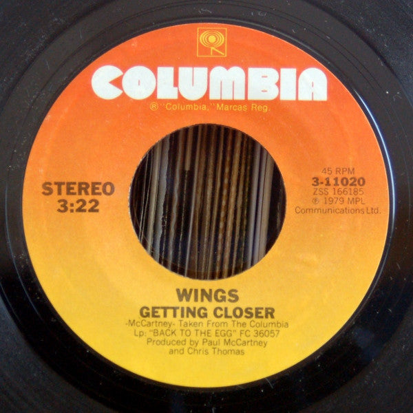 Wings - Getting Closer - 7"