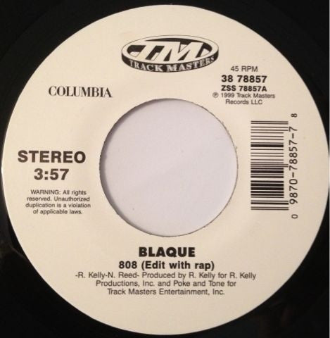 Blaque - 808 / I Do - 7"