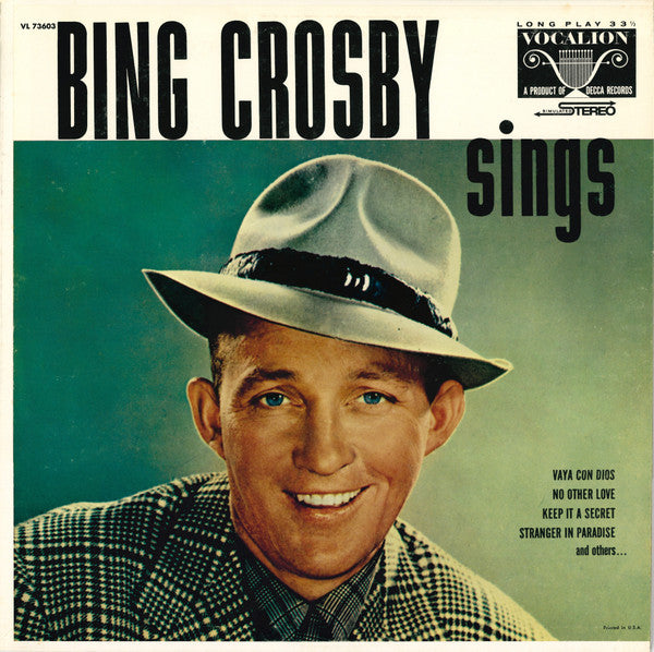 Bing Crosby - Bing Crosby Sings - LP