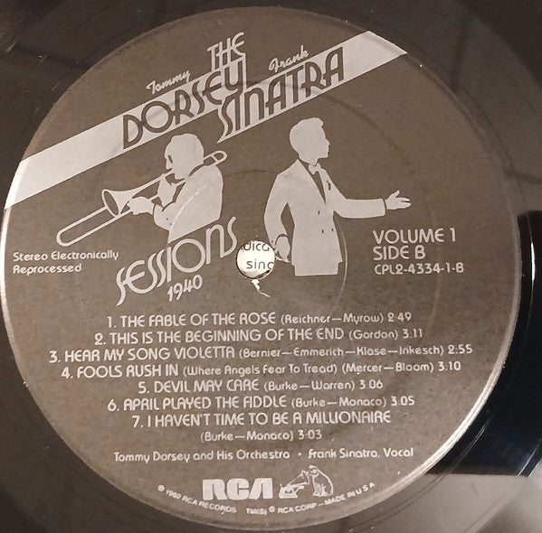 Tommy Dorsey - The Dorsey / Sinatra Sessions Vol. 1 (February 1, 1940 - July 17, 1940) - LP