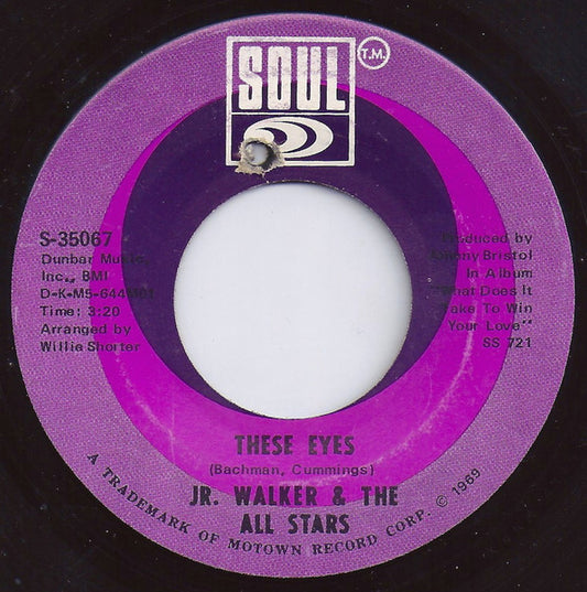 Junior Walker & The All Stars - These Eyes - 7"