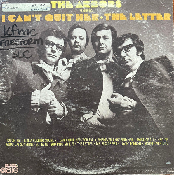The Arbors - Featuring: I Can't Quit Her - The Letter - LP