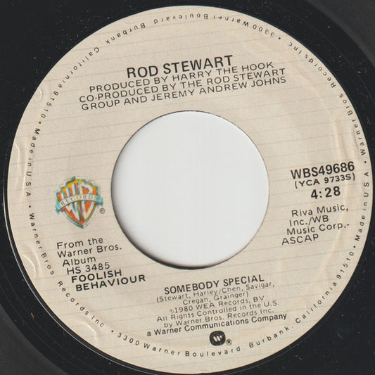 Rod Stewart - Somebody Special / She Won't Dance With Me - 7"