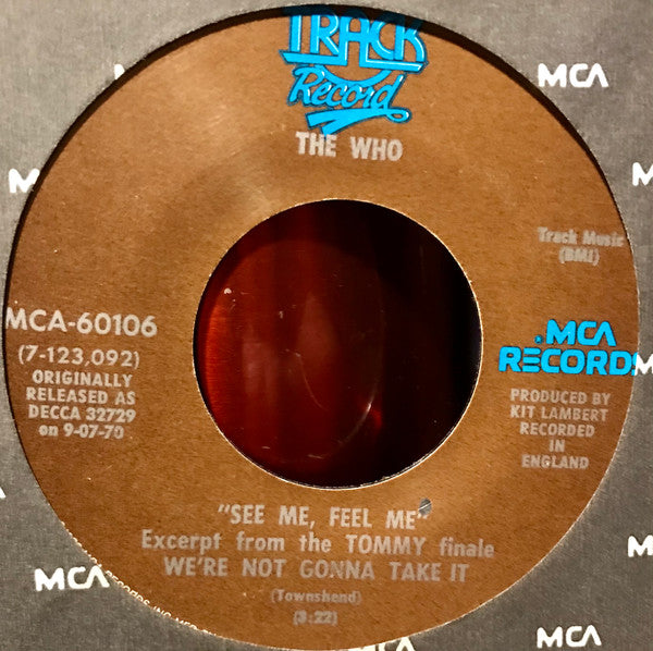The Who - See Me, Feel Me - 7"