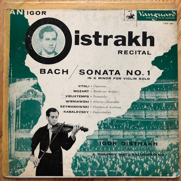 Igor Oistrach - Sonata No.1 In G Minor For Violin Solo / Chaconne / Rondo / Tarantelle / Scherzo Tarantelle / Fountain Of Arethusa / Improvisation - LP