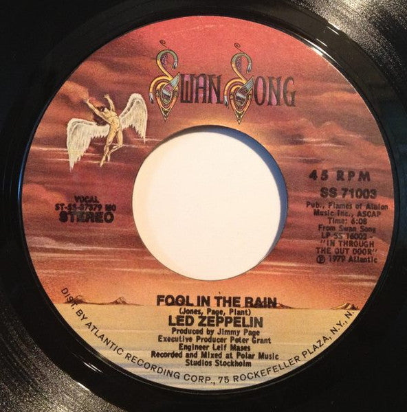 Led Zeppelin - Fool In The Rain - 7"