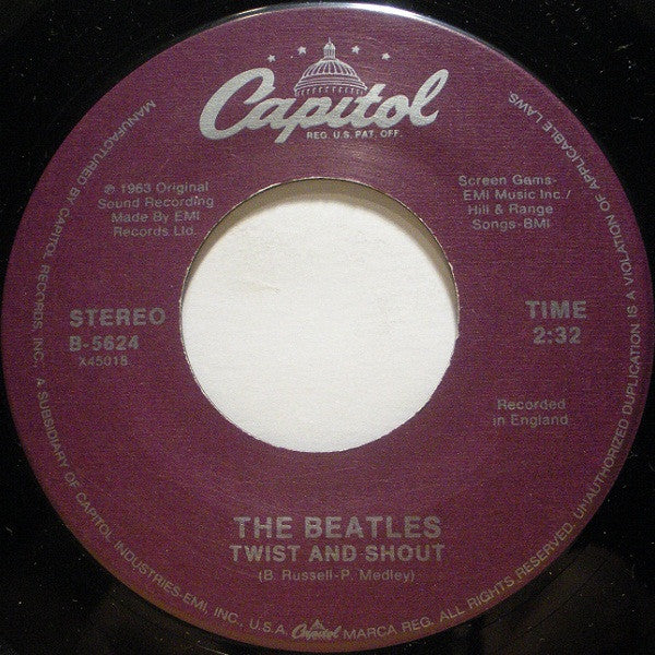 The Beatles - Twist And Shout / There's A Place - 7"