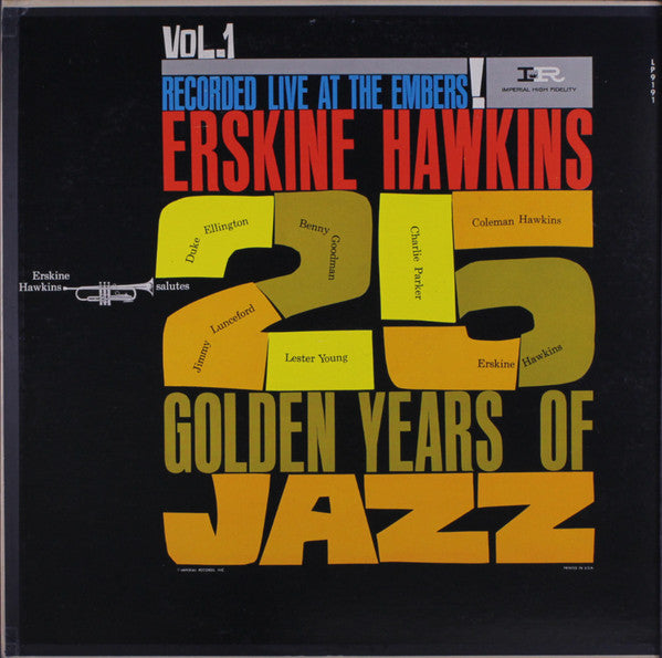 Erskine Hawkins - Erskine Hawkins Salutes 25 Golden Years Of Jazz Vol. 1 - LP