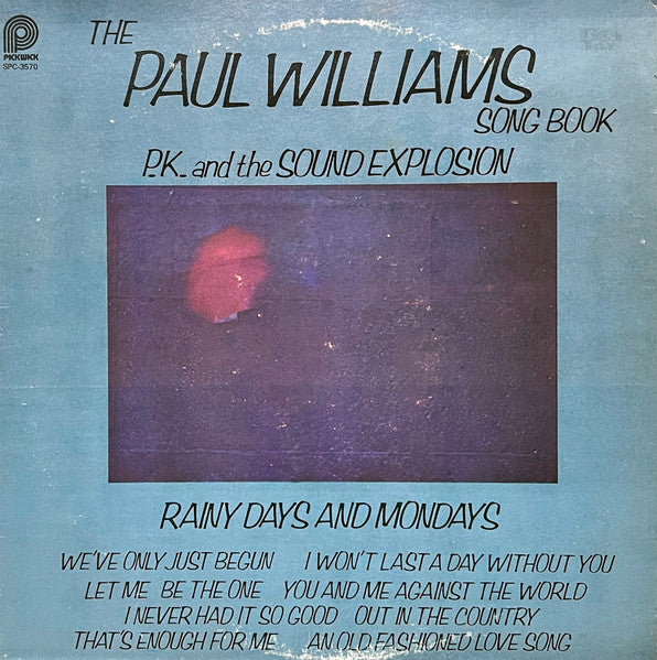 P.K. And The Sound Explosion - Paul Williams Songbook - LP