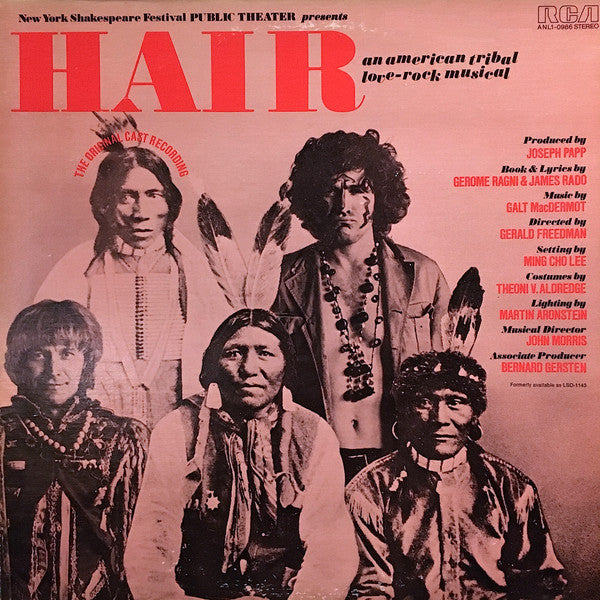 Various - Hair - The American Tribal Love-Rock Musical (The Original Broadway Cast Recording) - LP
