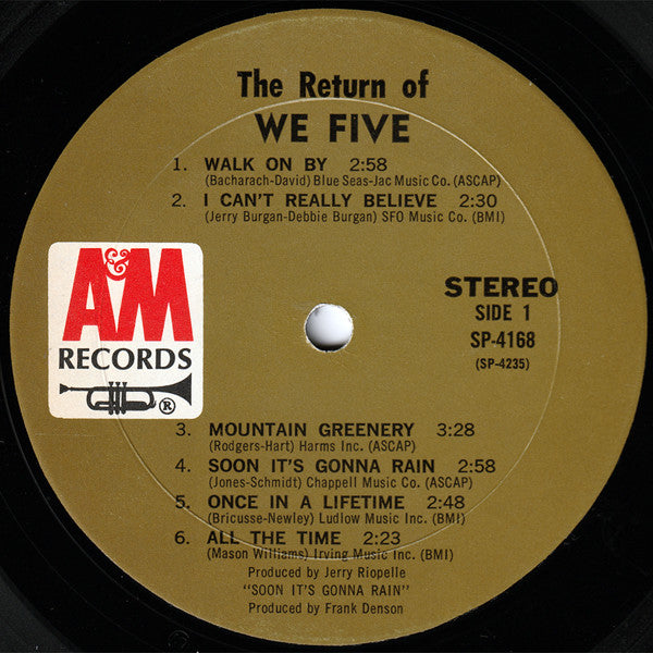 We Five - The Return Of We Five - LP