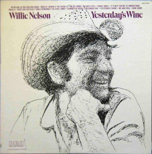Willie Nelson - Yesterday's Wine - LP