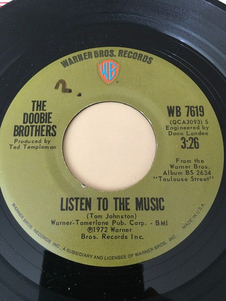 The Doobie Brothers - Listen To The Music / Toulouse Street - 7"