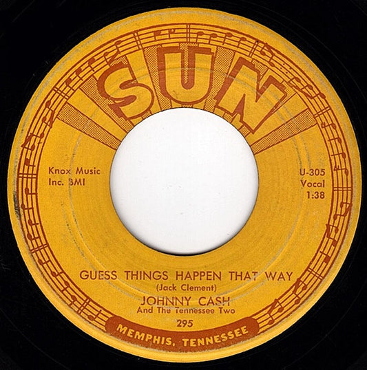 Johnny Cash & The Tennessee Two - Guess Things Happen That Way - 7"