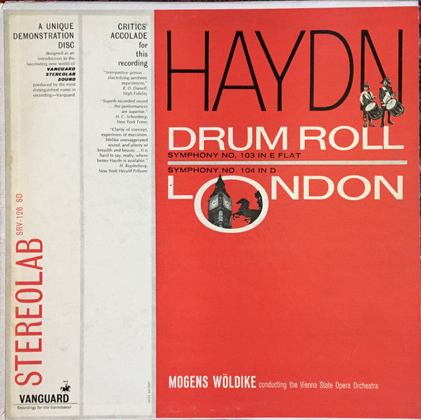 Joseph Haydn - Drum Roll  Symphony No. 103 In E Flat / Symphony No. 104 In D  London - LP