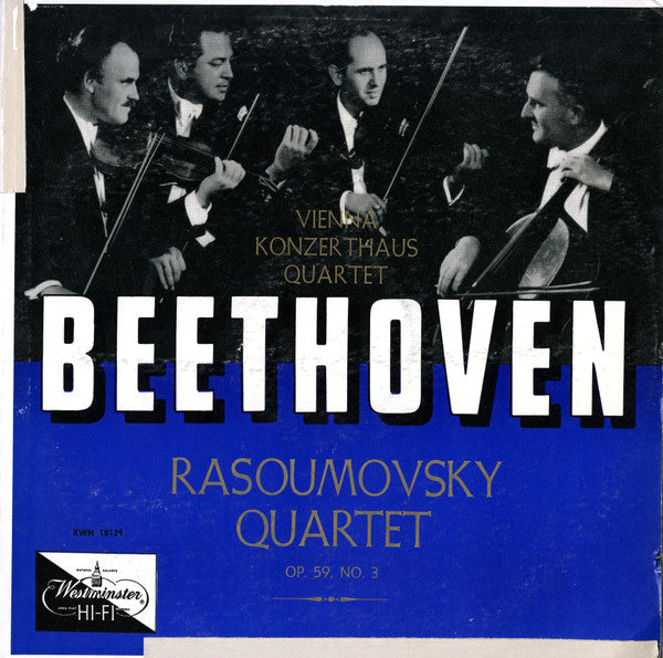 Ludwig Van Beethoven - Rasoumovsky Quartet Op. 59, No. 3 - LP