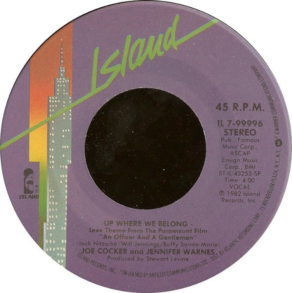 Joe Cocker - Up Where We Belong / Sweet Li'l Woman - 7"