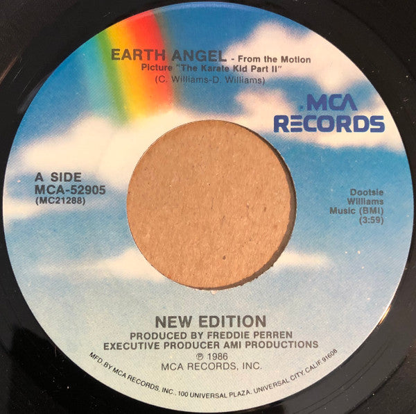 New Edition - Earth Angel / With You All The Way - 7"