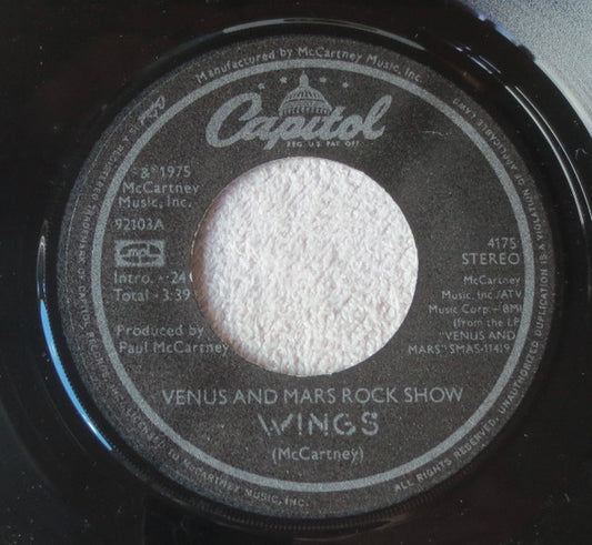 Wings - Venus And Mars Rock Show - 7"