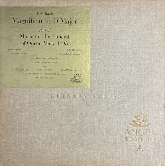 Johann Sebastian Bach - J.S. Bach Magnificat In D Major / Purcell Music For The Funeral Of Queen Mary, 1695 - LP