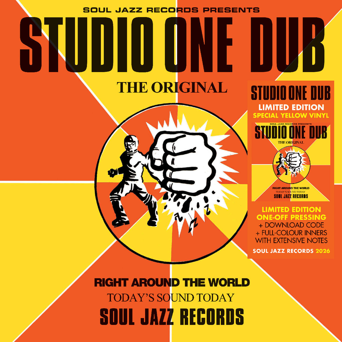 Soul Jazz Records presents - Studio One Dub - Yellow Vinyl LP - New